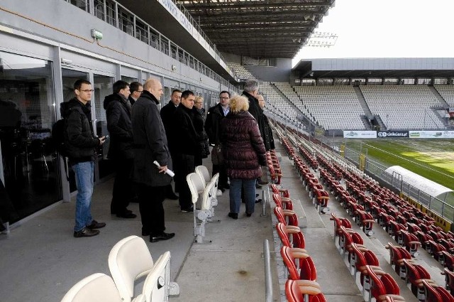 Miejscy radni wizytowali i wysoko oceniali zarządzanie stadionem Cracovii