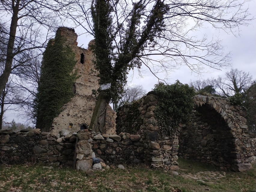 Czy ruiny w okolicy Żar to kościół, czy zamek? I jedno, i drugie