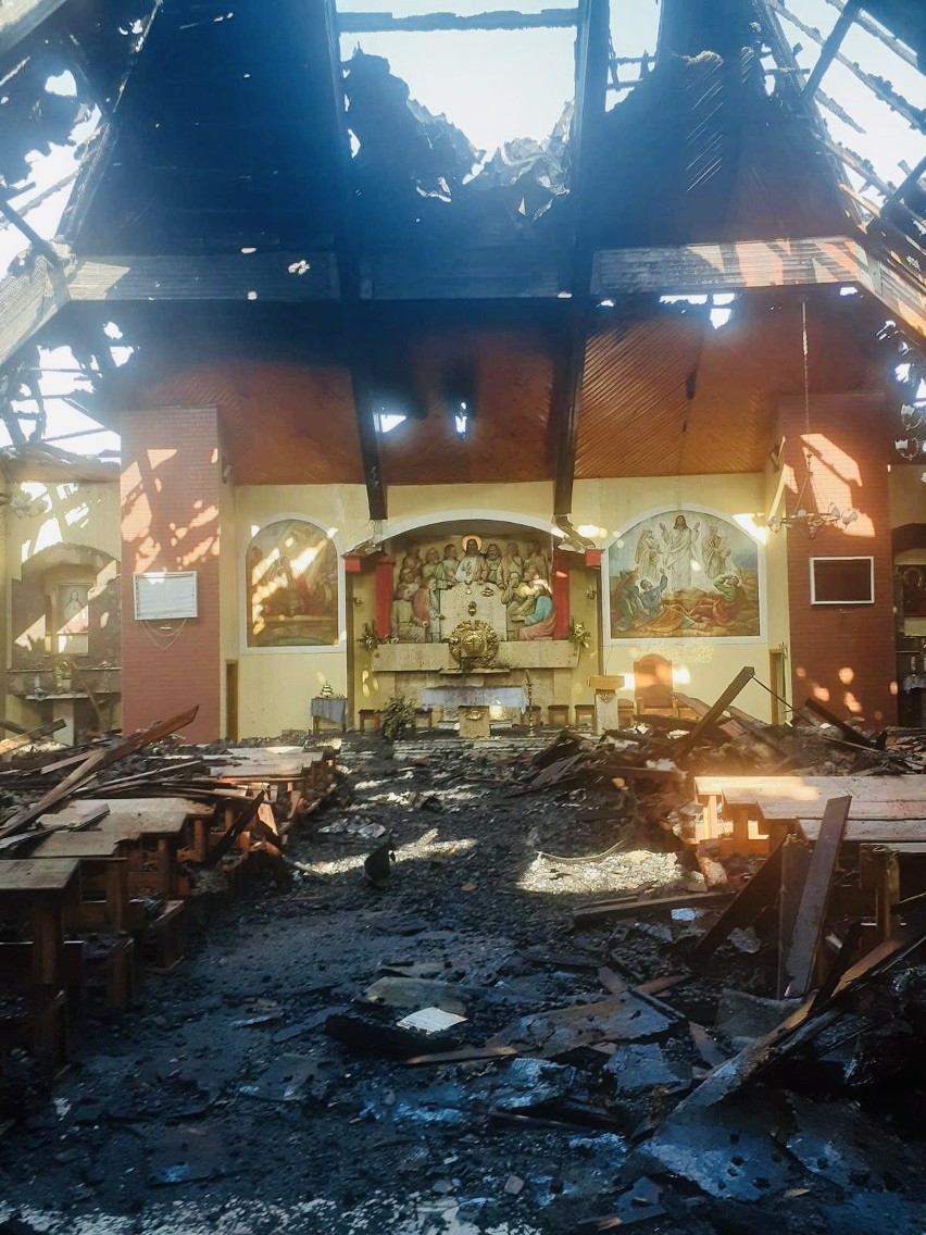 Do pożaru dachu parafii pw. św. Floriana doszło 21 czerwca...