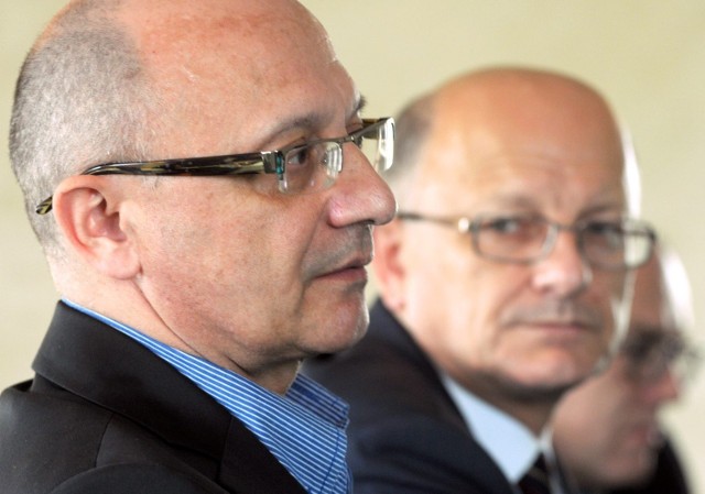 Mirosław Taras (z lewej), to kandydat PO do Parlamentu Europej-skiego. W kampanii wspiera go Krzysztof  Żuk, prezydent Lublina