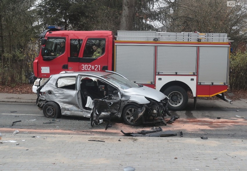 Wypadek w Żydowcach, na ul. Dmowskiego.