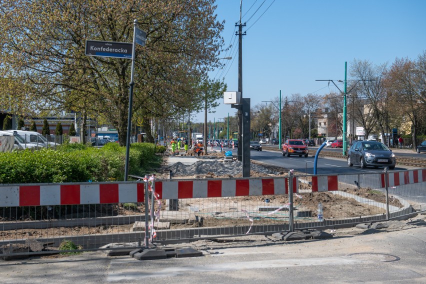 Trwa budowa drogi rowerowej na ul. Grunwaldzkiej