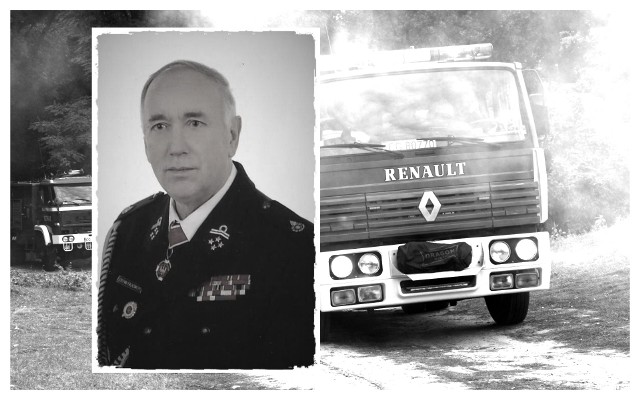 Druh Stanisław Falkowski, Prezes Honorowy Ochotniczej Straży Pożarnej w Grucie miał 72 lata  