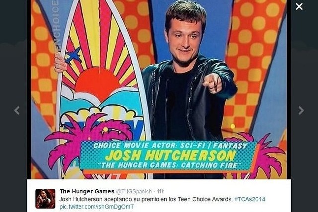 Teen Choice Awards 2014 (fot. screen z Twitter.com)