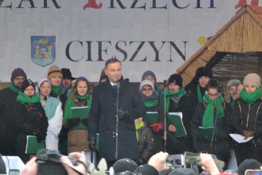 Orszak Trzech Króli w Cieszynie z prezydentem Andrzejem Dudą i Agatą Dudą ZDJĘCIA i WIDEO
