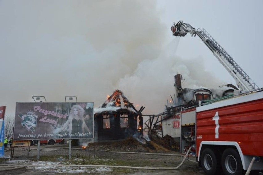 Pożar Restauracji Przystanek Łosoś w Egiertowie
