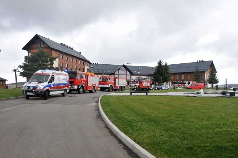 Jednym z ćwiczonych epizodów był pożar w hotelu. Ogień...