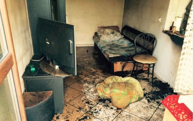 Pożar w Czarnej Dąbrówce - zginął 59-letni mężczyzna
