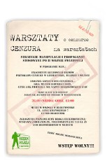 Bezpłatne warsztaty o cenzurze 