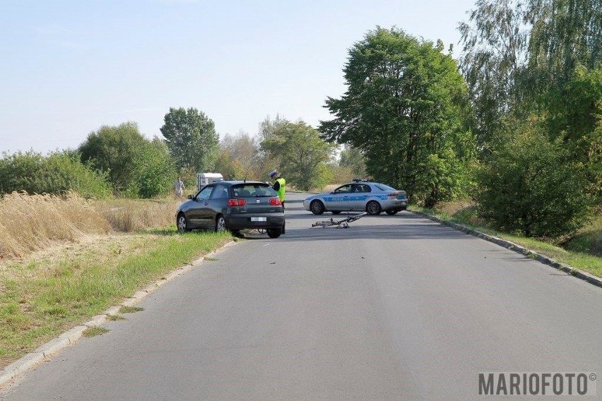 Kierowca seata potrącił rowerzystę na Malinie