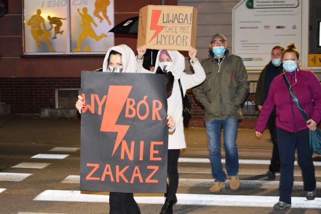 Wczorajszy protest w Bytowie.