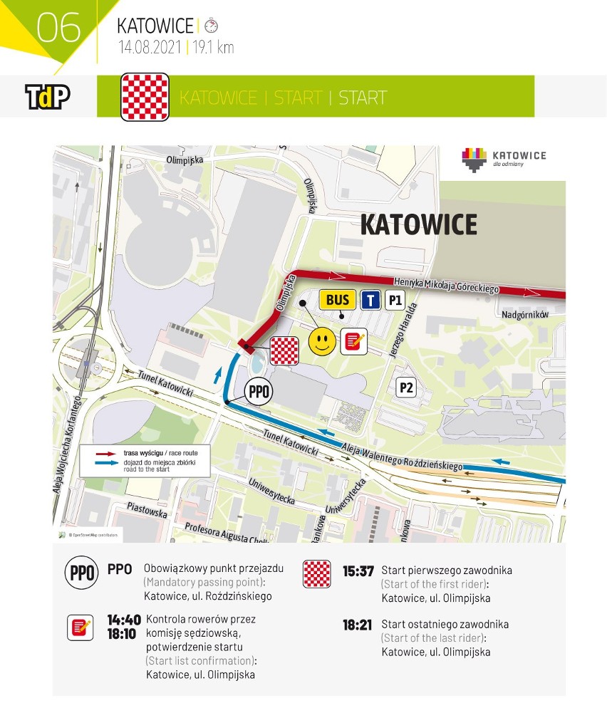 Tour de Pologne gościć będzie w Katowicach w sobotę 14...