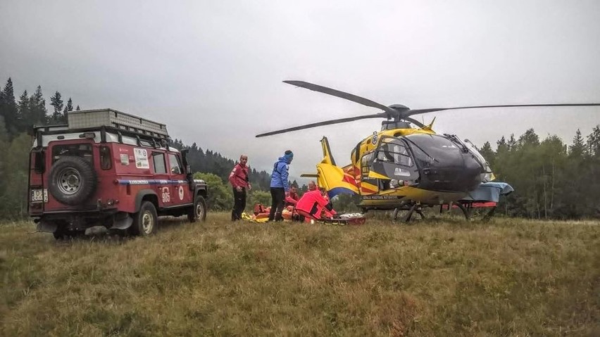 Zdjęcia z akcji ratunkowej w Górach Sokolich