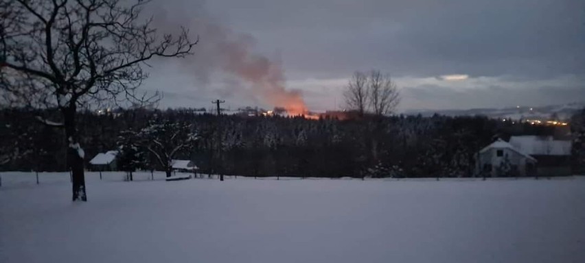 Pożar domu w Siedliskach