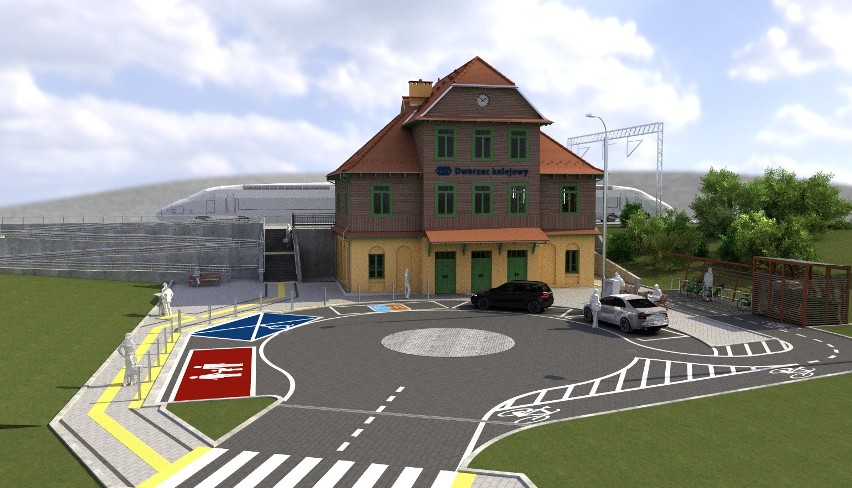 Oto wizualizacje nowej stacji kolejowej w Zajezierzu w...