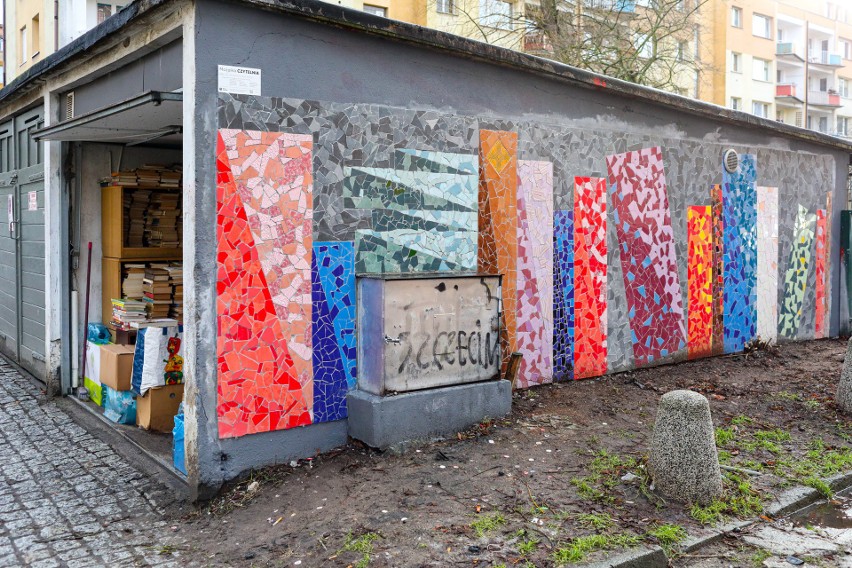 Mozaika Czytelnia, garaż na ul. Mazowieckiej. Projekt Ada...