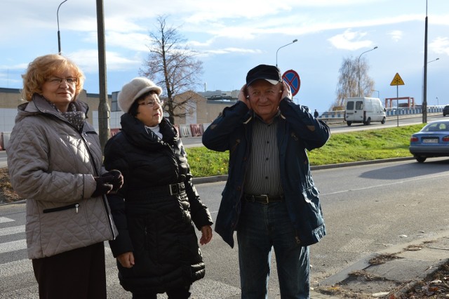 Mieszkający nieopodal wiaduktu Halina Poterałowicz, Anna Zaręba i Marian Chrzanowski mają dość tłukących się tirów, a argumenty, że za kilka lat powstanie obwodnica są dla nich małym pocieszeniem.