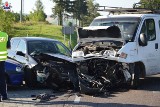 Wypadek na DK 17 pod Tomaszowem Lubelskim: Kierowcę oślepiło słońce i nie zauważył nadjeżdżającego samochodu