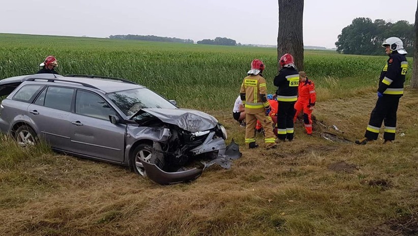 Groźny wypadek na drodze Wrocław – Kąty Wrocławskie [ZDJĘCIA]