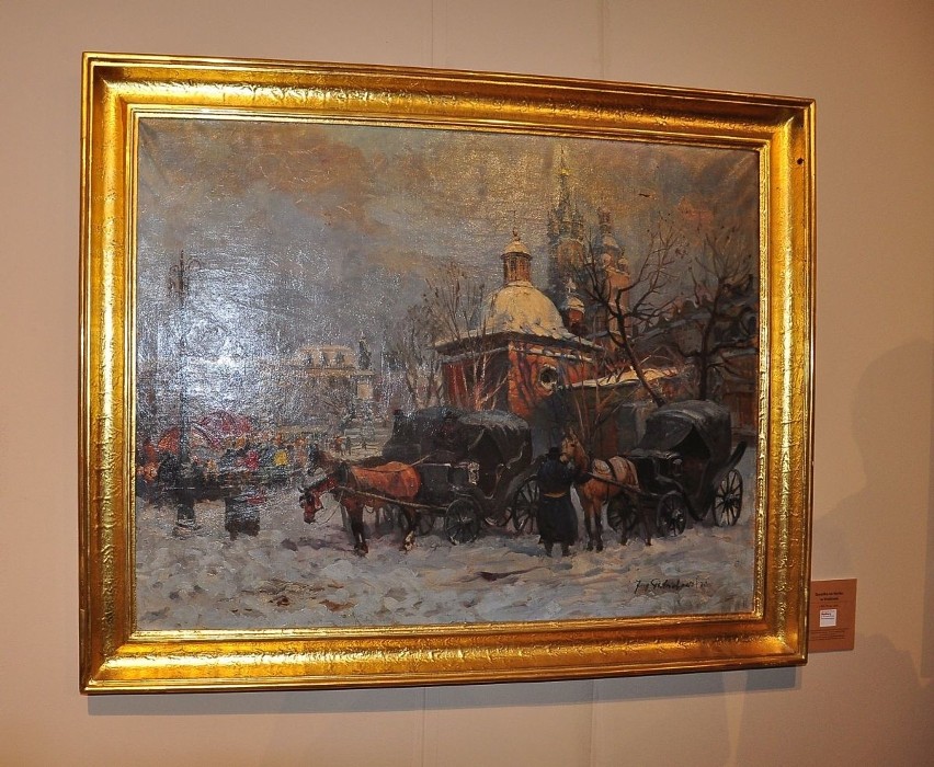 Obrazy Jerzego Potrzebowskiego na wystawie w Sandomierzu