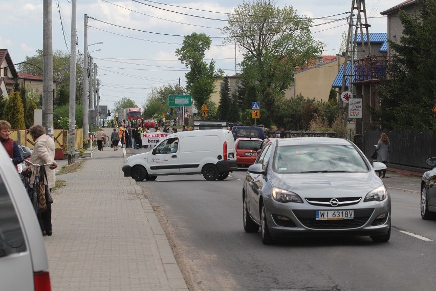 Blokada DK 78 w Mierzęcicach