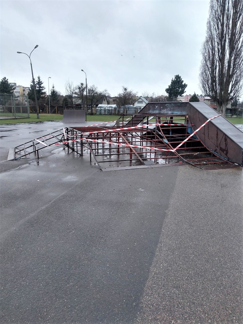 Ostrołęka. Skatepark przy ul. Witosa nieczynny do odwołania. Trwają remonty. Zdjęcia