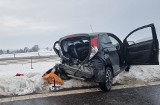 Zderzenie dwóch aut na ekspresowej S7 w Brzeźnie. Są utrudnienia na pasie w kierunku Warszawy