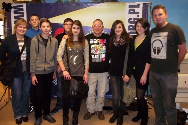 Wolontariusze z Ujazdu spotkali się kilka dni temu z Jurkiem Owsiakiem.