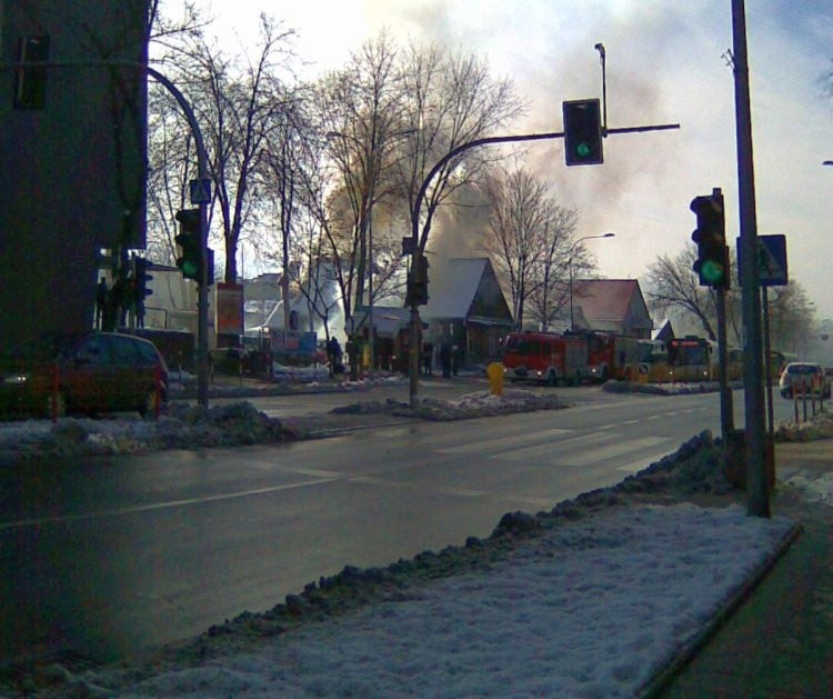 Pożar przy ulicy Sienkiewicza