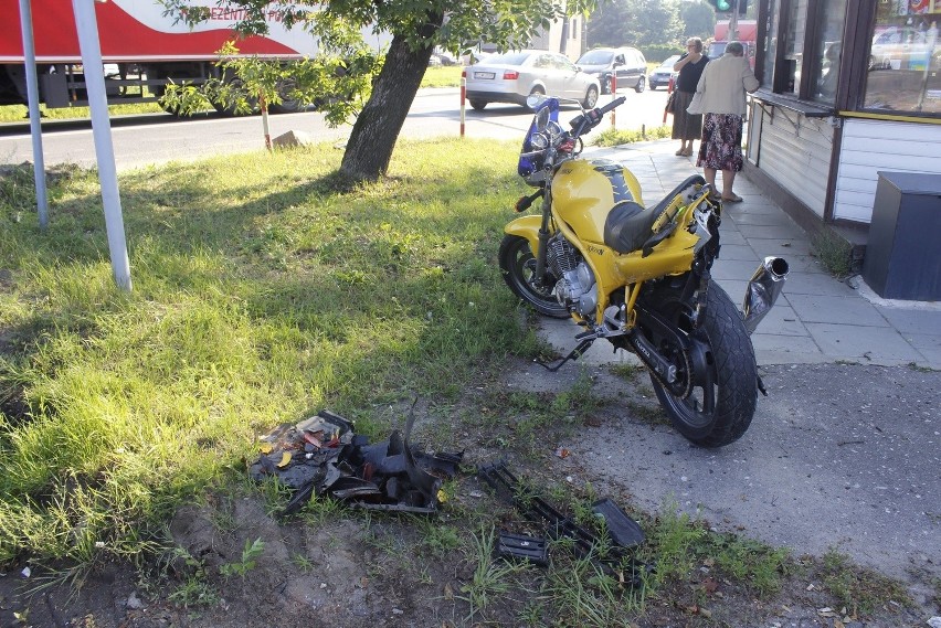 W wypadku w Nowosolnej ranny został motocyklista