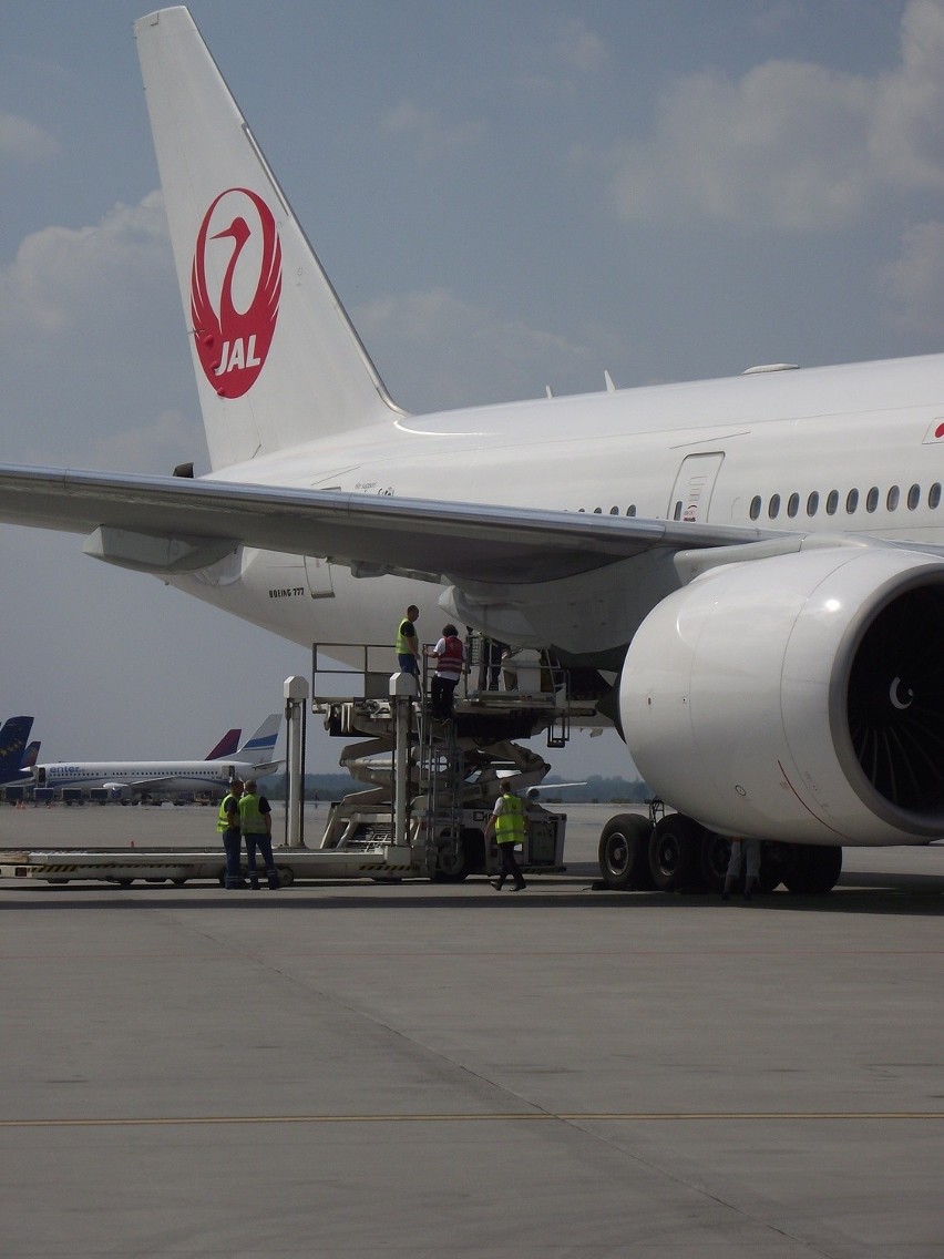 Boeing 777 po raz pierwszy na lotnisku w Pyrzowicach