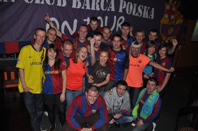 Opole: Zlot fanów pilkarskiego klubu FC Barcelona....
