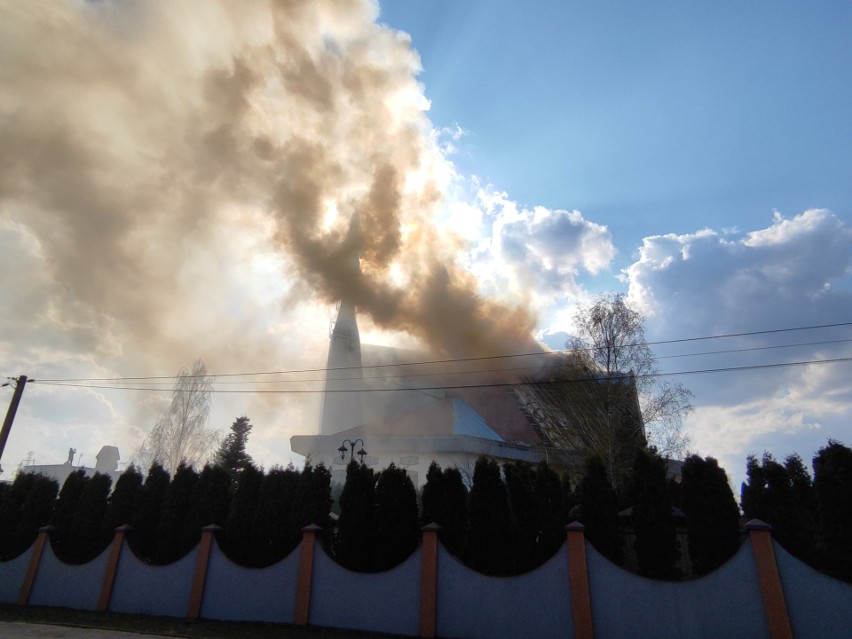 Białystok. Pożar kościoła pod wezwaniem Maksymiliana Marii...