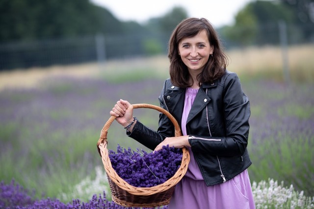 Anna Mazur, właścicielka "Lawendy pod lasem" w Stidzienicach