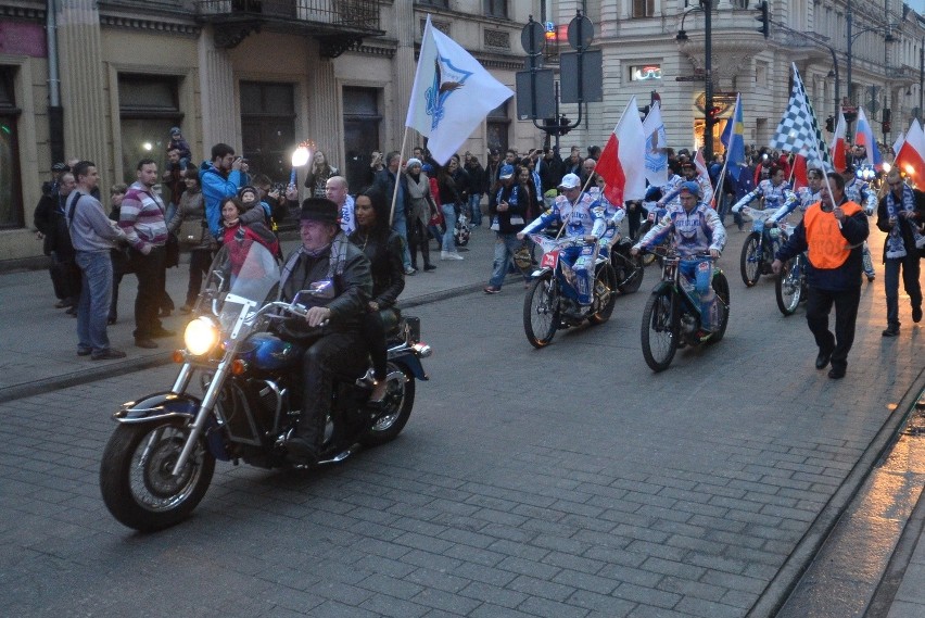 Parada motocyklistów i żużlowców na Piotrkowskiej [ZDJĘCIA]