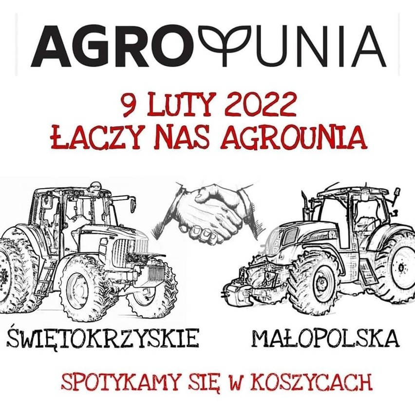 Strajk rolników w Świętokrzyskiem. Traktory wyjadą na drogi w środę, 9 lutego. Zobacz mapę 