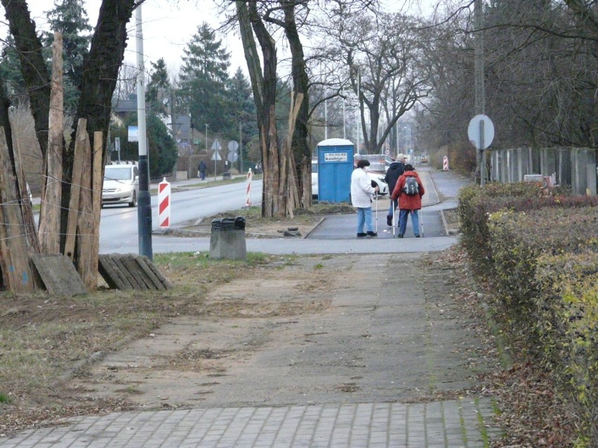 Kładą asfalt na drodze rowerowej przy ul. Jana Pawła II w Pabianicach. To jedna z dłuższych nowych dróg rowerowych. ZDJĘCIA