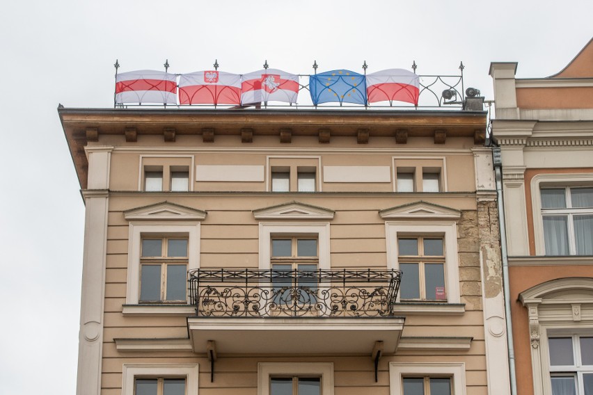 Poznaniacy przejawiają swoją solidarność z Białorusią na...