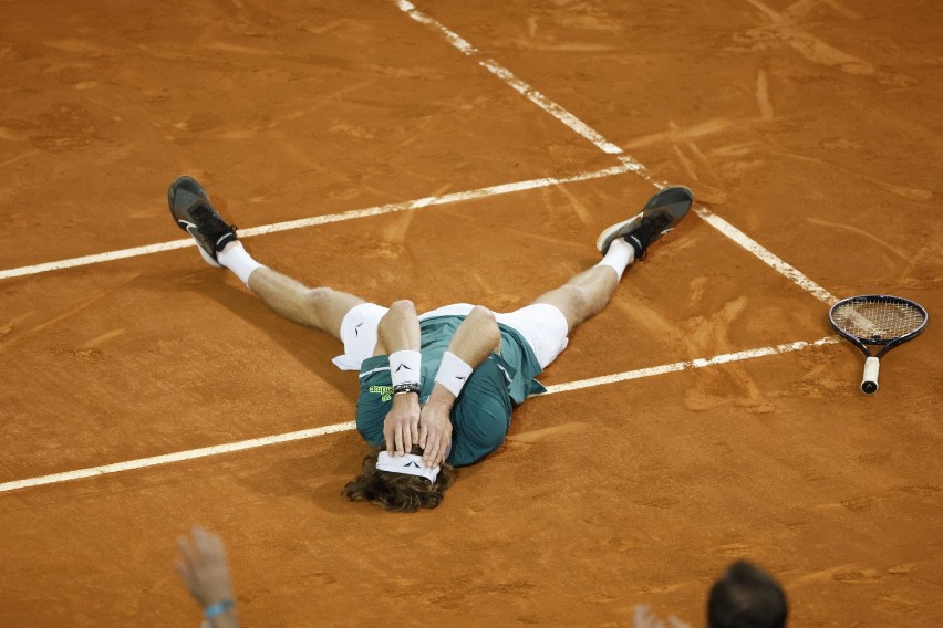Finał Mutua Madrid Open wygrał rosyjski tenisista Andriej...