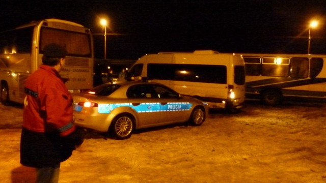 Kierowców w Łęczycy pogodził dopiero patrol policji