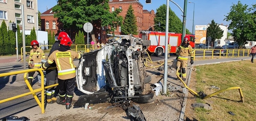 Wypadek w Białogardzie na ul. Kołobrzeskiej