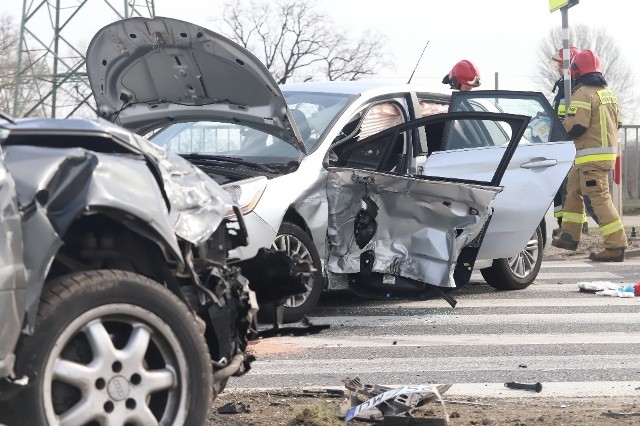 Wypadek na Wschodniej Obwodnicy Wrocławia 19.03.2023