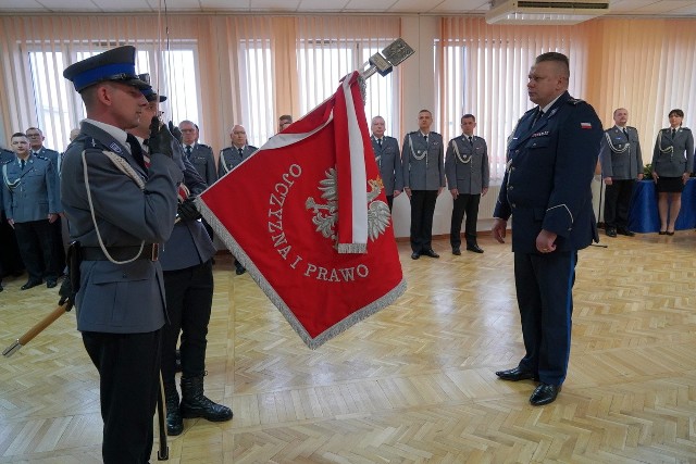 Inspektor Paweł Spychała pożegnał się dziś ze służbą. Poszedł na emeryturę