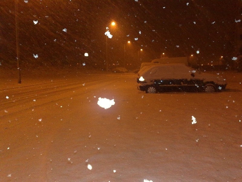 Opady śniegu w Gorzowie