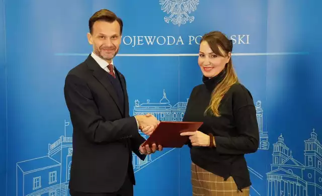 Wojewoda Jacek Brzozowski i Podlaska Kurator Oświaty Iwona Gaweł