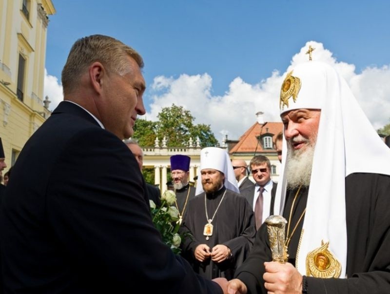 Cyryl I w Pałacu Branickich. Prezydent Tadeusz Truskolaski przyjął patriarchę (zdjęcia)