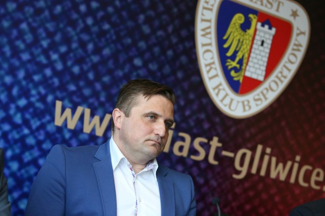 Prezes Piasta Gliwice Adam Sarkowicz.