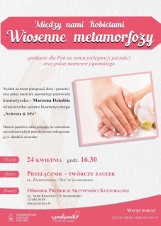„Wiosenne metamorfozy” w Sandomierzu, czyli spotkanie w "Przełączniku" na temat pielęgnacji paznokci oraz pokaz manicure japońskiego