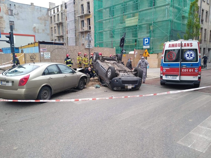 Groźny wypadek na skrzyżowaniu ulic Jaracza i Kilińskiego! ZDJĘCIA