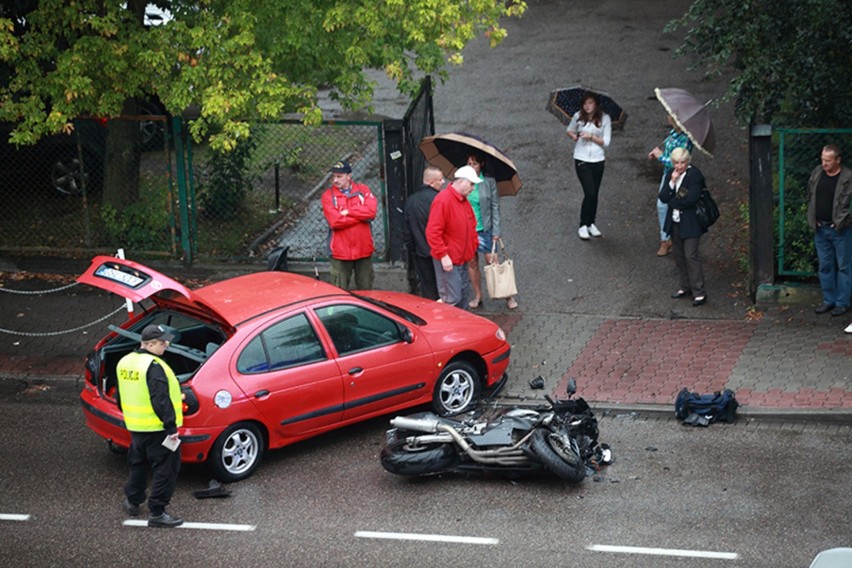 Wypadek na ul. Wróblewskiego w Ustce...